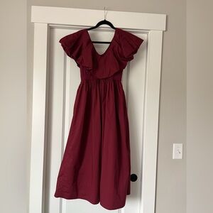 Ann Taylor Burgundy Dress Size 0P